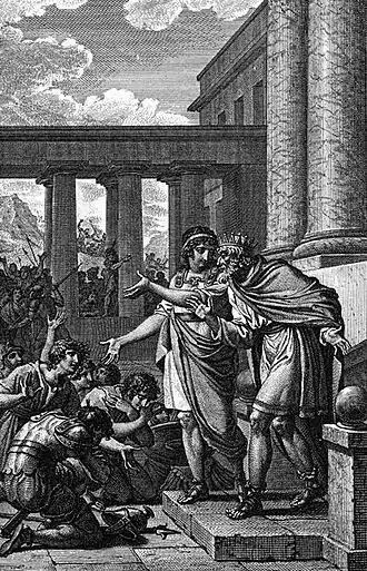 Telamon en AeacusEts door Jean-Michel Moreau