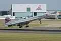 Concorde bij landing op Heathrow