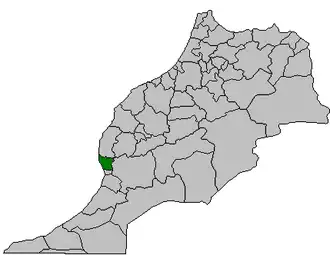 Kaart van Agadir-Ida-Ou-Tanane