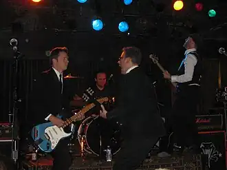 V.l.n.r.: Davis, Levinson, Armes, en Schneider (2012).