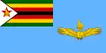 Vlag van de Zimbabwaanse luchtmacht.