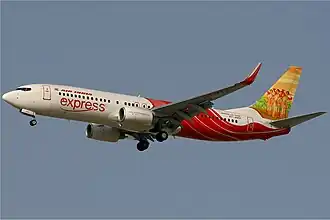 Een Boeing 737-800 van Air India Express