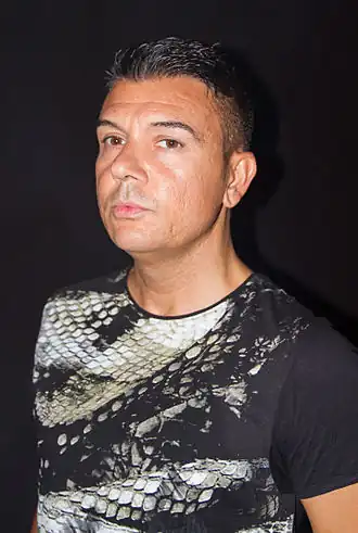 Technoboy draait op het feest Airbeat One in 2015