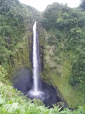 Honomu is dicht bij het Akaka Falls State Park