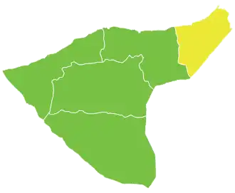 Al-Malikiyah district in het gouvernement Al-Hasakah