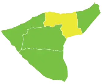 Al-Qamishli district in het gouvernement Al-Hasakah