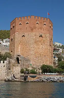 Kızıl Kule (Rode Toren) in Alanya, voltooid 1226