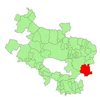 Kaart van Campezo/Kanpezu