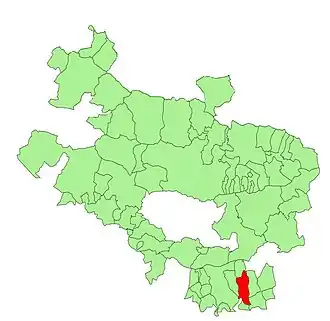 Kaart van Lanciego/Lantziego