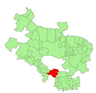 Kaart van Peñacerrada-Urizaharra