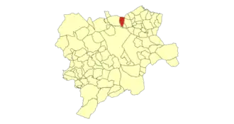 Kaart van Madrigueras