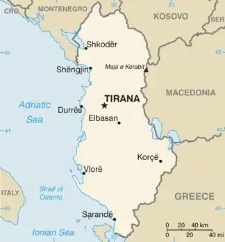 Albanië.