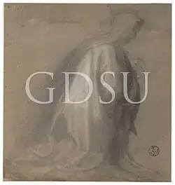 Mariotto Albertinelli, Studie voor De kroning van Maria, Uffizi, Florence