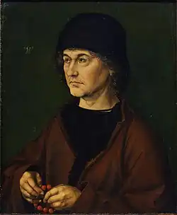 Portret van zijn vader, 1490 (vroegste overlevende schilderij van Dürer)