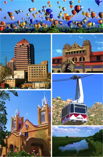 Een collage van Albuquerque