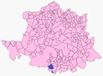 Kaart van Alcuéscar