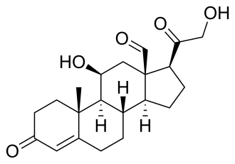 Structuurformule van D-aldosteron