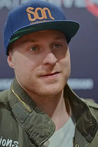 Walmann tijdens het Eurovisiesongfestival 2017