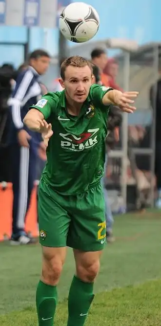 Kozlov in dienst van FK Koeban Krasnodar, 2012.