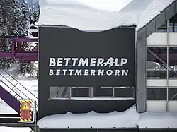 Dalstation van de lift naar de Bettmerhorn.