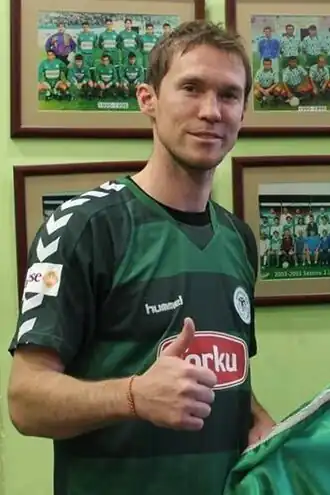 Hleb met Konyaspor in 2014.