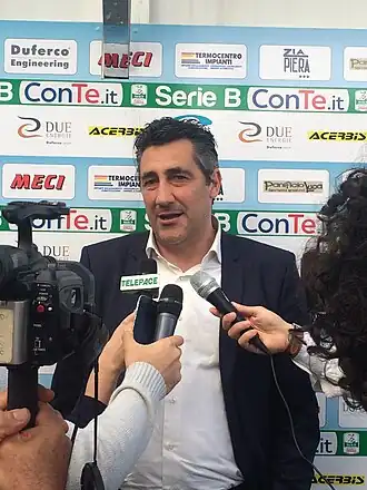 Aglietti in 2016 als coach van Ascoli