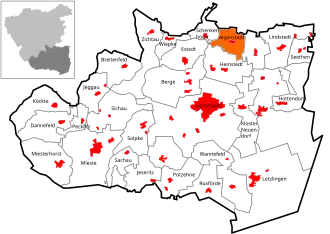 Kaart van Algenstedt