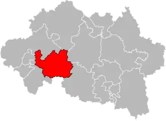 Locatie van het kanton