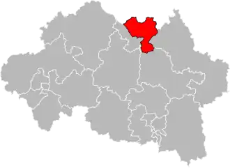 Locatie van het kanton