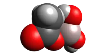 {Ruimtelijk model van aluminiummonoacetaat
