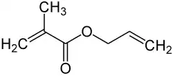 Structuurformule van allylmethacrylaat