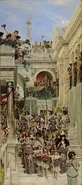 Spring, 1894, Opus CCCXXVI (326) olieverf op doek, 179,2 × 80,3&nbsp;cm, J. Paul Getty Museum, Los Angeles. Het is een van Tadema's beroemdste werken, waaraan hij vier jaar werkte, en verbeeldt het Romeinse Cerealia-festival (hoewel de details er niet mee overeenkomen) met afgebeelde vrienden en gezinsleden.