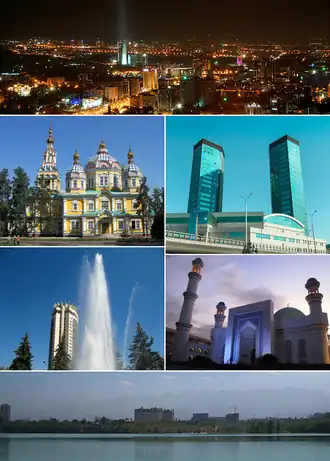 Een collage van Almaty