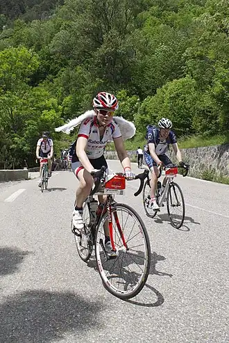 Deelnemers aan de Alpe d'HuZes in 2012