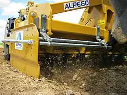 gele rotorkopeg tijdens werking