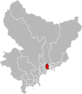 Locatie van het kanton