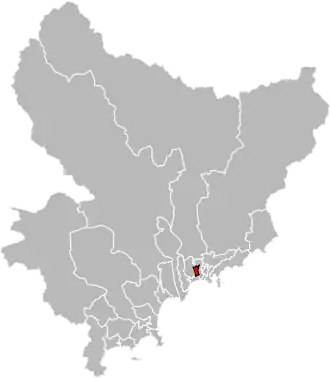 Locatie van het kanton