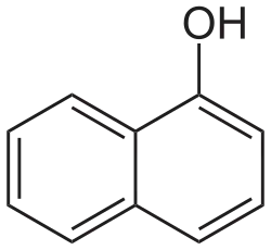 Structuurformule van 1-naftol