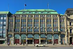 Warenhuis Hermann Tietz, Hamburg, Jungfernstieg, 1912, sinds 1935 Alsterhaus
