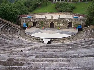 Het amfitheater in Altos de Chavón