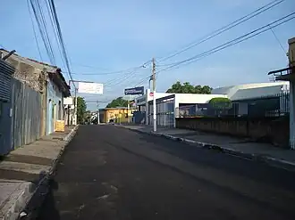 Een straat in El Salvador.