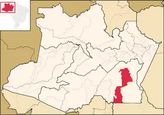 Kaart van Novo Aripuanã