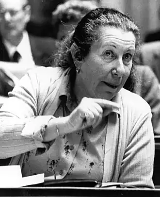 Amelia Christinat in 1986.