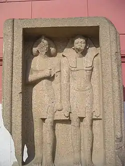 Beeld uit de dodentempelEgyptisch Museum