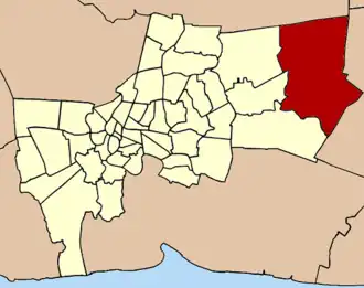 Kaart van Nong Chokหนองจอก