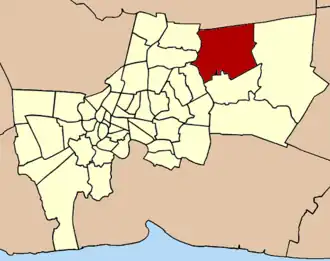 Kaart van Khlong Sam Waคลองสามวา