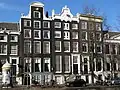 Herengracht 567 (midden), een typische lijstgevel van Turck