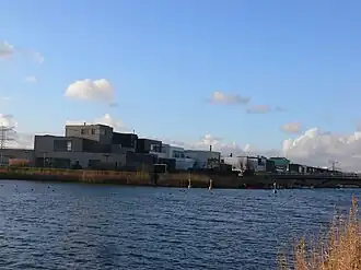 Brug 2014 (rechts) naar Kleine Rieteiland (links)