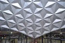 Amsterdome. Binnenkant dakconstructie; 12 december 2019.