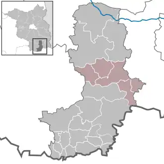 Kaart van Altdöbern